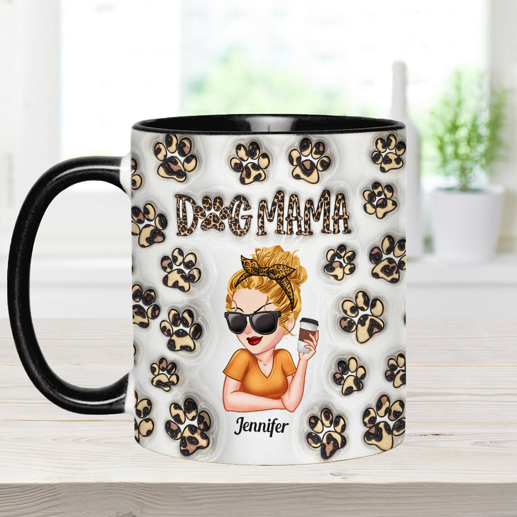 Baby Highland Cow Western Style - Personalized Dog Accent Mug