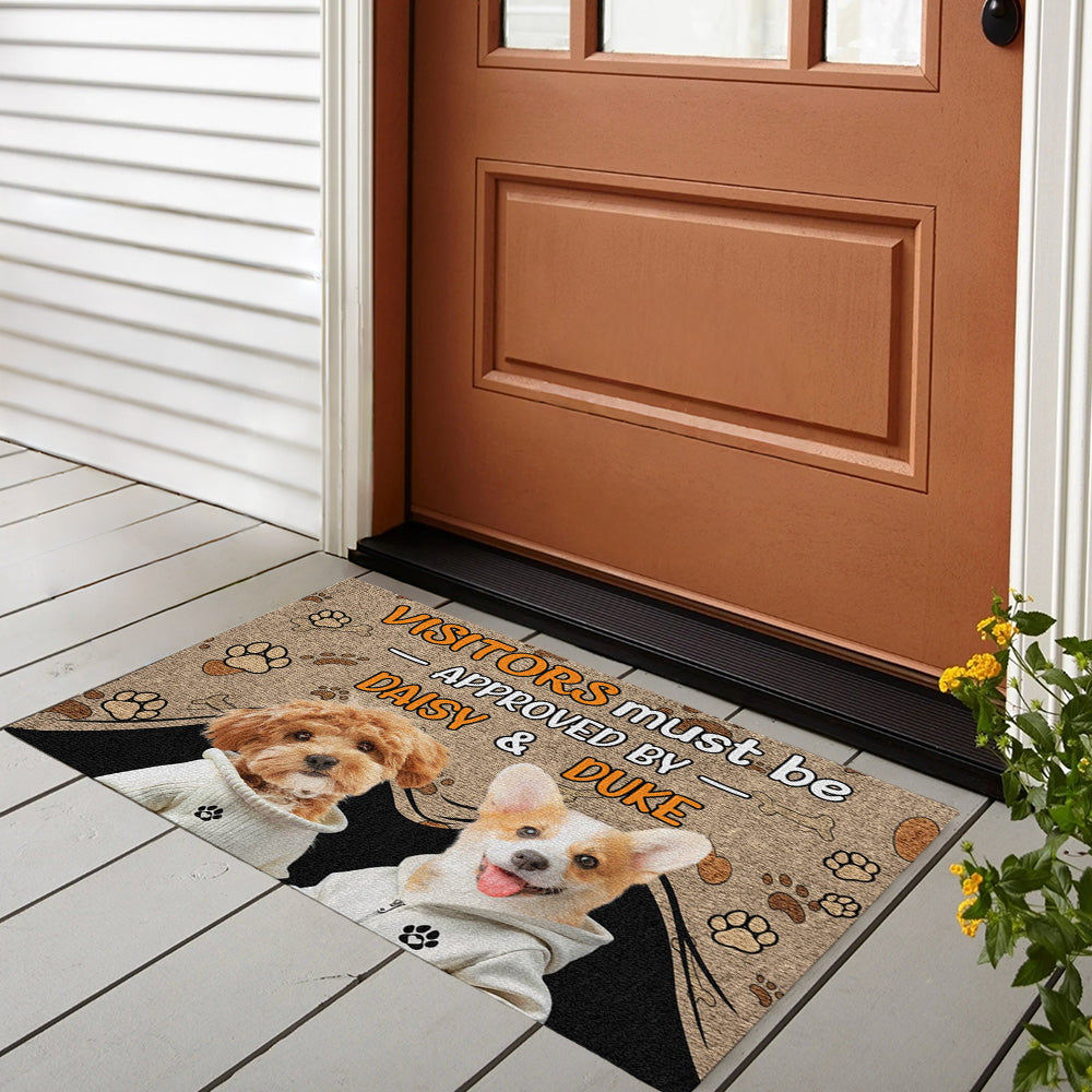 Personalized Dog Lovers Doormat - Custom Entrance Mat