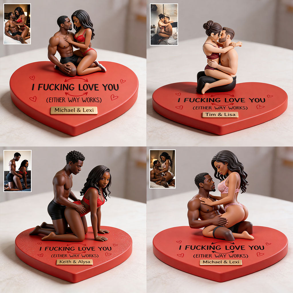 I F*cking Love You - Personalized Spicy Couple Premium 3D Figurine