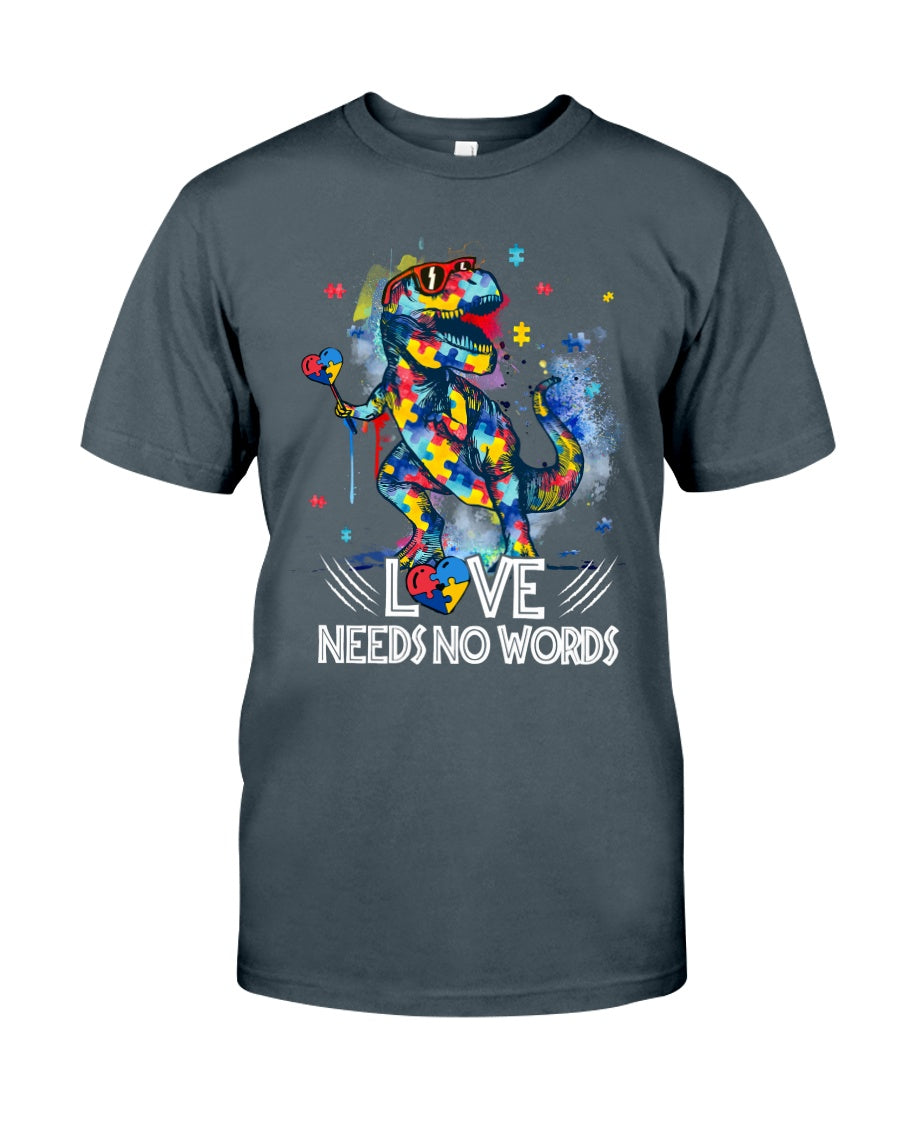 Autism Love Needs No Words - Autism Awareness T-shirt and Hoodie 0921