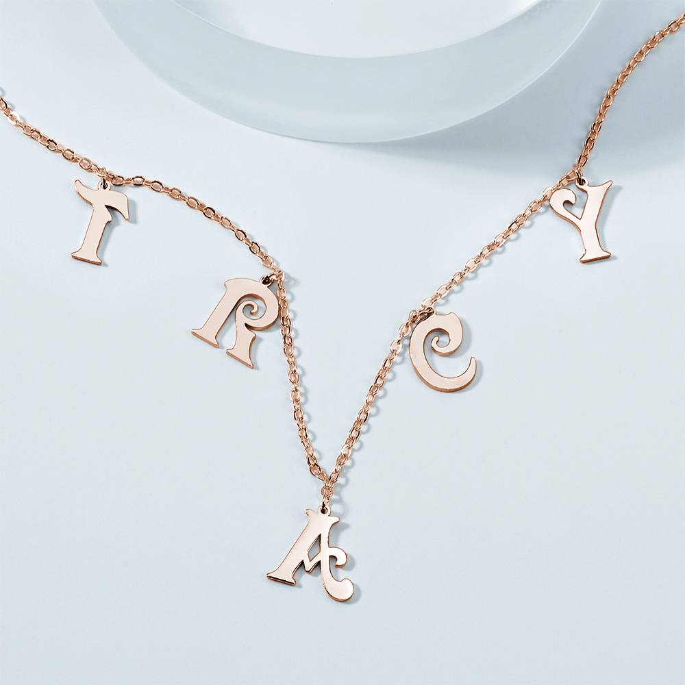 Letter Initials - Personalized Initials Necklace