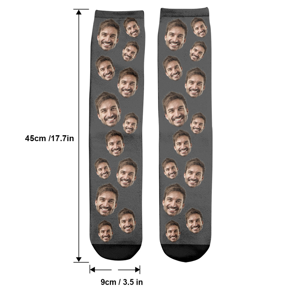 Custom Face - Personalized Step Dad Socks