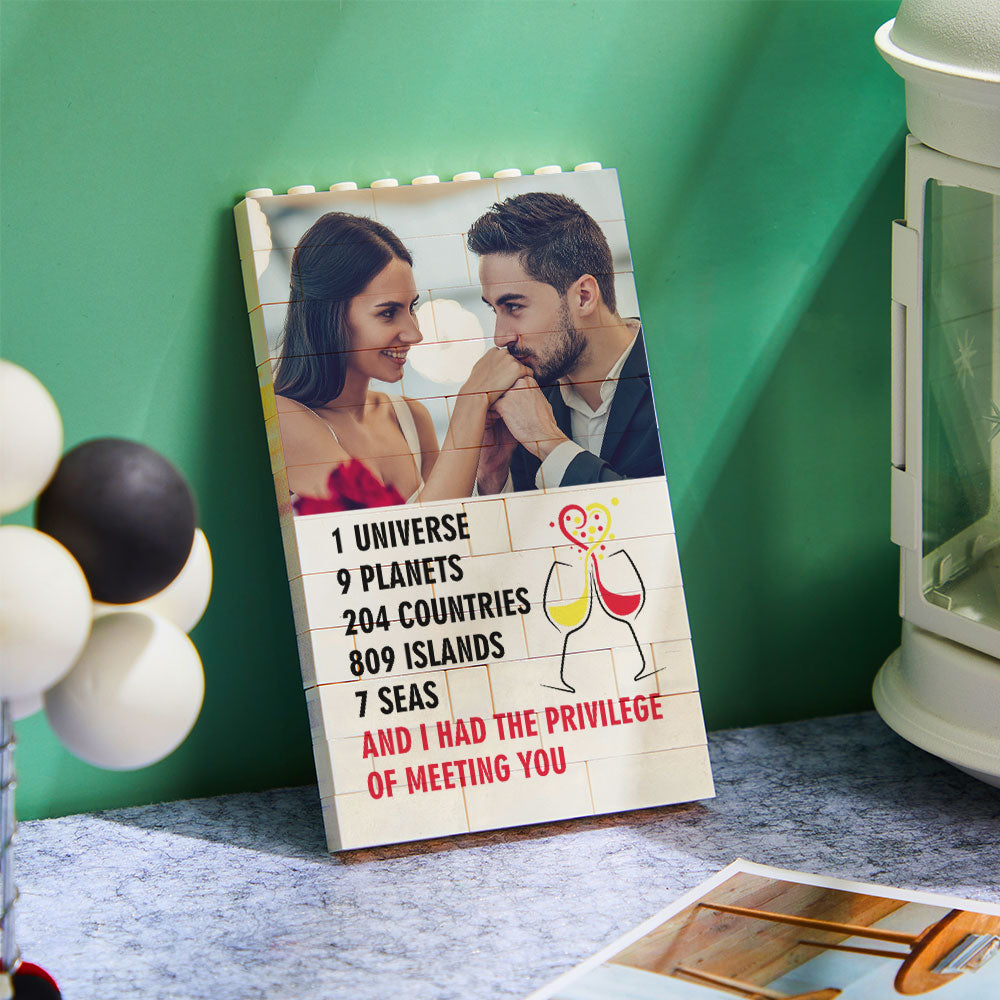 I Love You Forever - Personalized Couple Photos Brick Figures