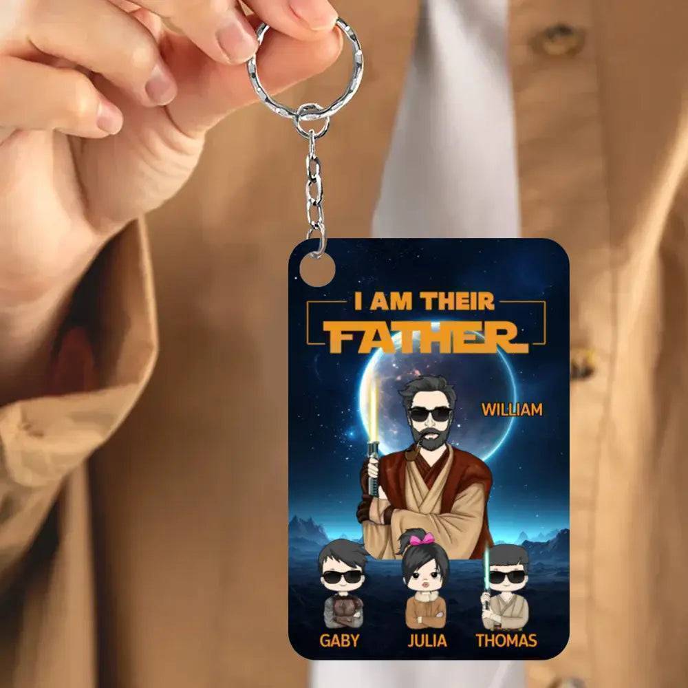 Customizable "I Am Their Father" Acrylic Keychain - Perfect Father's Day Gift