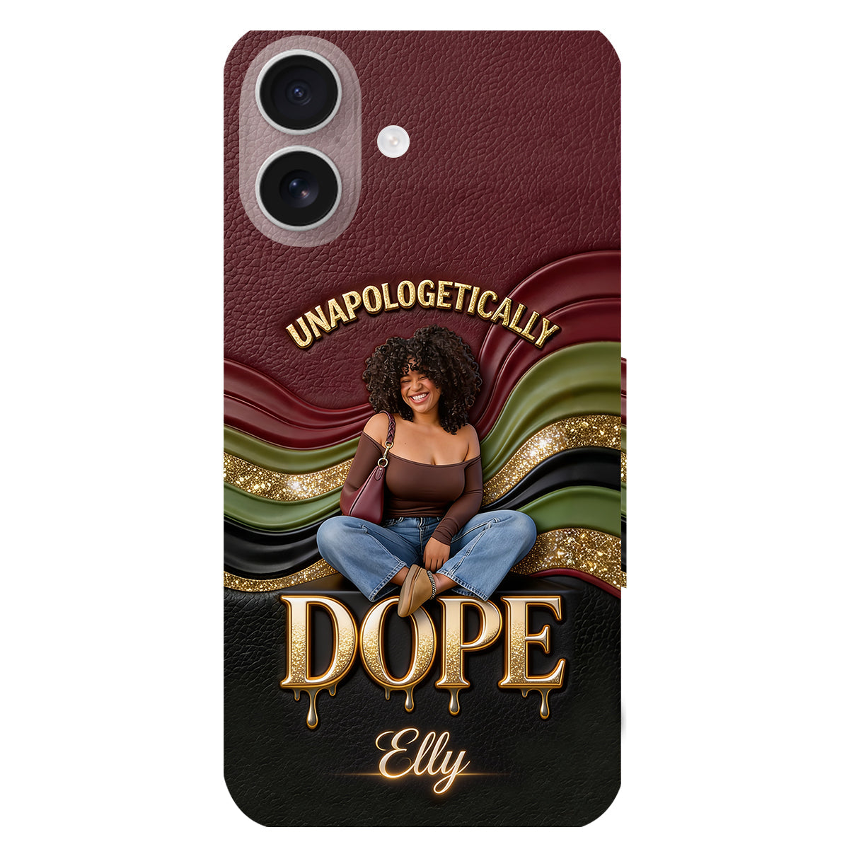 Happy Juneteeth, Black History, Black Pride - Personalized African American 3D Embossed Leather Phone Case