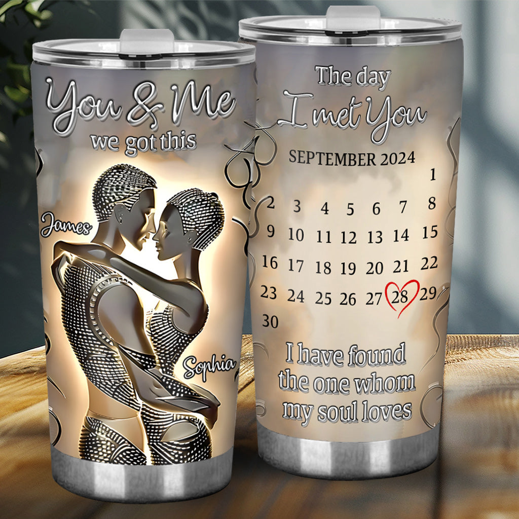 It's You & Me - Personalized African American Tumbler