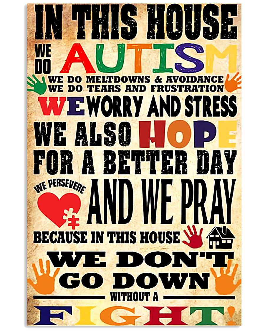 In This House We Do Autism - Autism Awareness Poster 0921