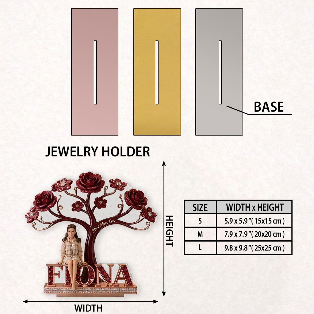 Best Mom, Grandma Ever - Personalized Mother Jewelry Holder