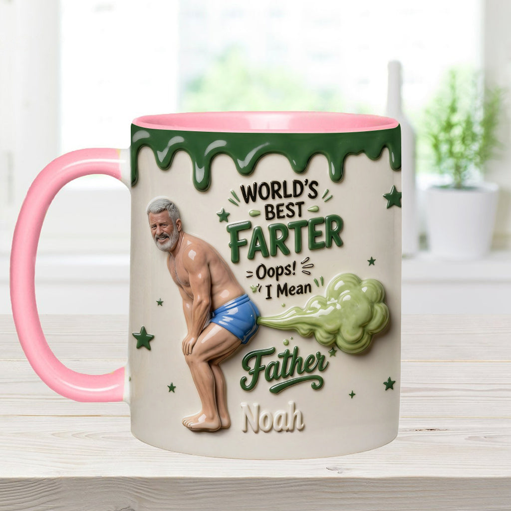 Best Farter Ever - Personalized Father Accent Mug & Coaster