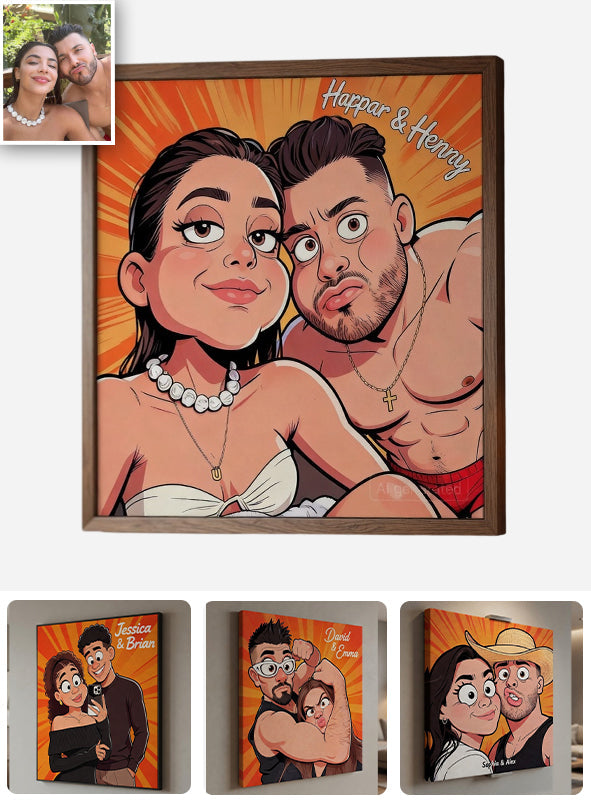 Custom Any Photo - Personalized Couple Canvas And Poster