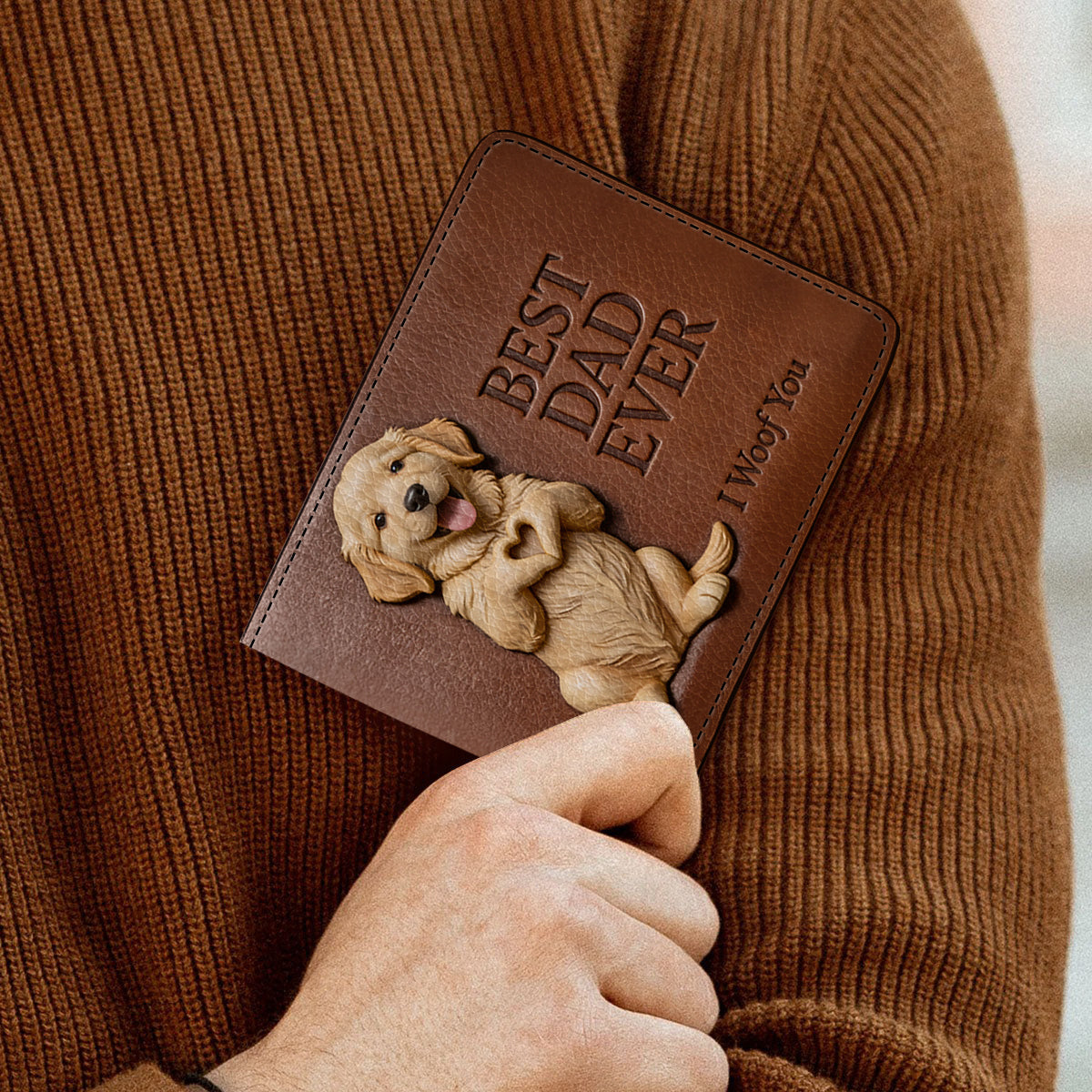 Custom Any Photo - Personalized Dog Leather Wallet