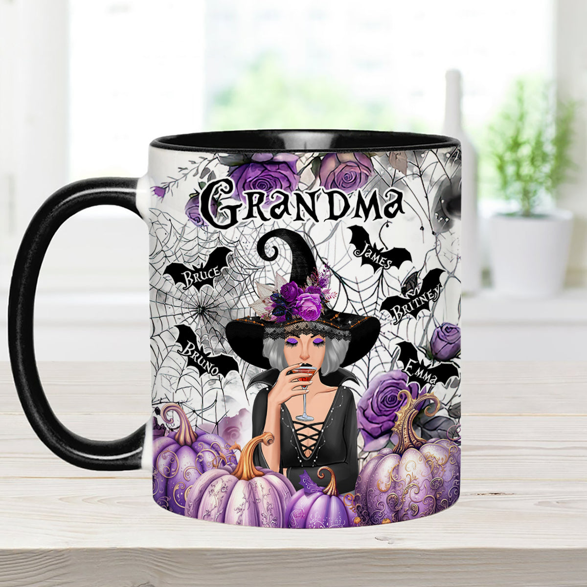 Grandma Witch - Personalized Grandma Accent Mug