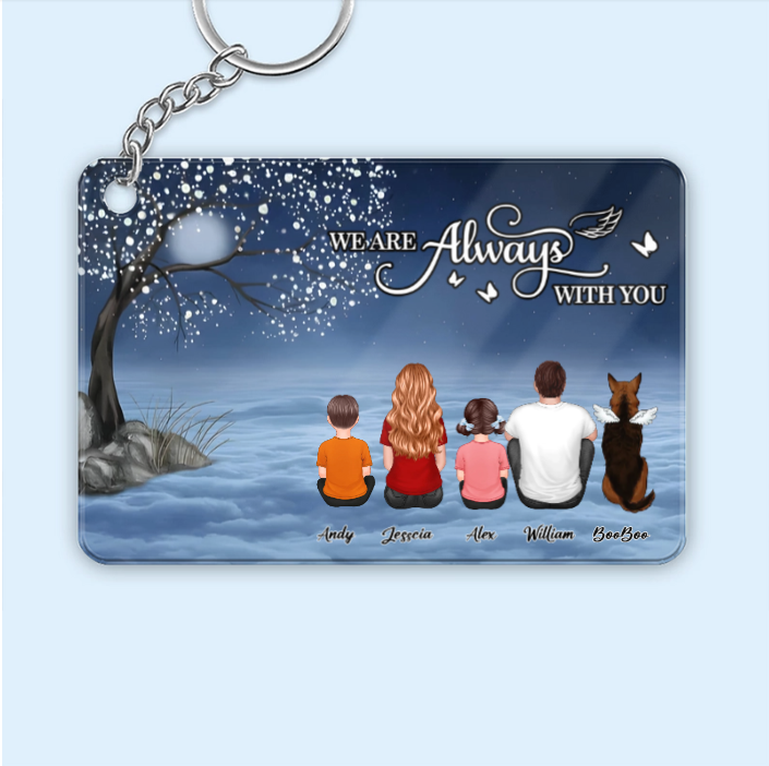Butterfly I Am Always With You Memorial Personalized Poster or Keychain or Ornament or Plaque