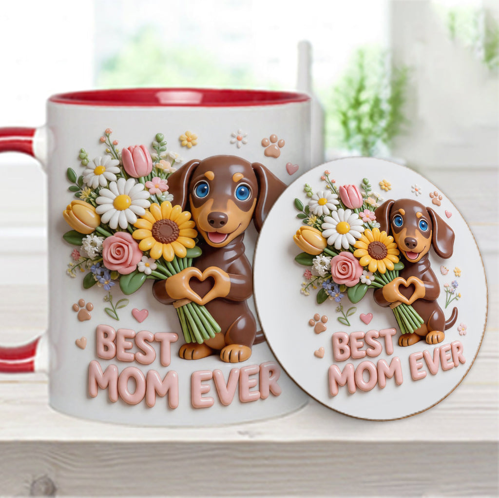 Custom Any Photo - Personalized Dog Accent Mug & Coaster