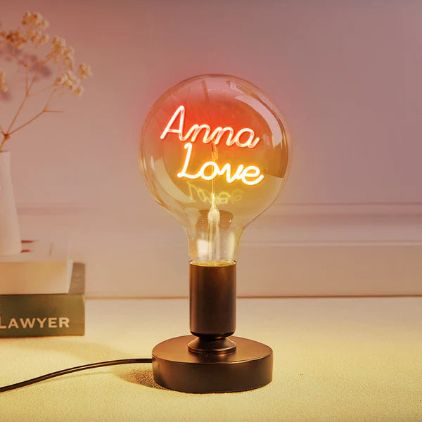 Any Name Light Bulbs - Personalized Any Name Light Bulbs Lamp