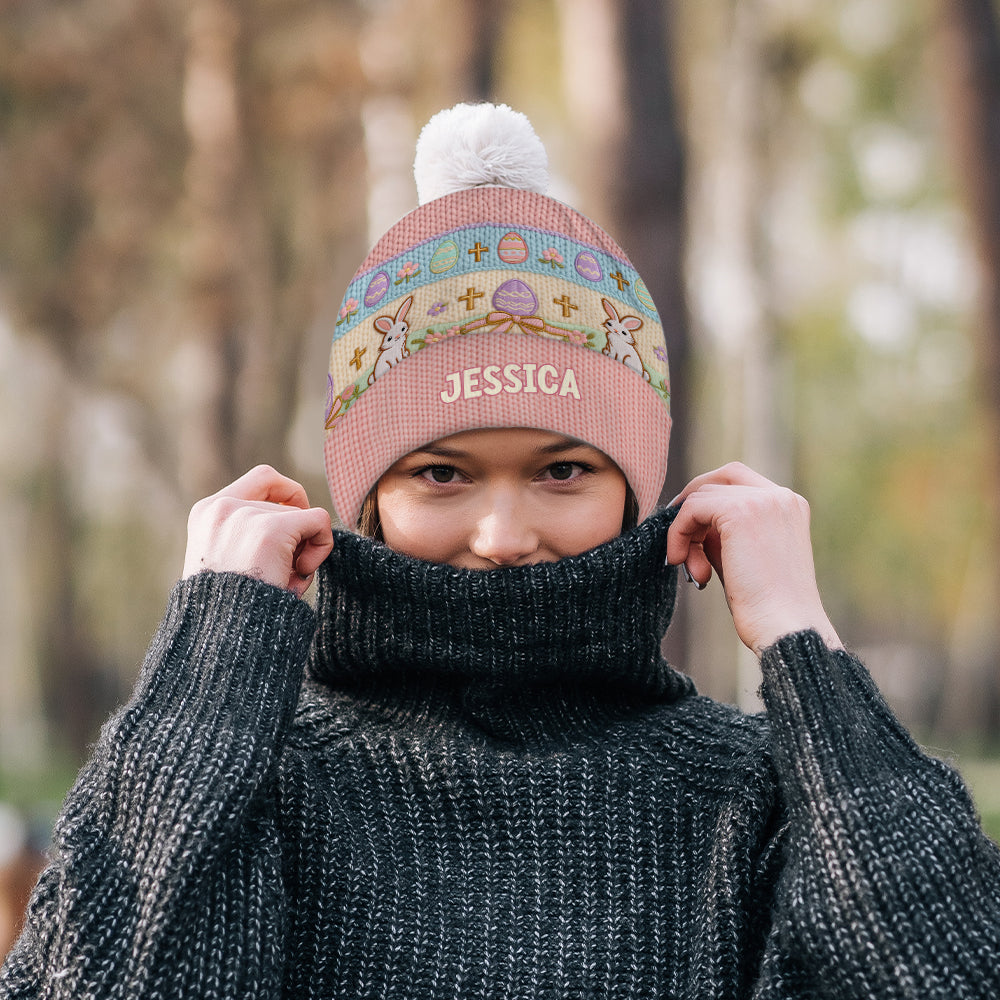 Happy Easter - Personalized Kid Beanie Hat
