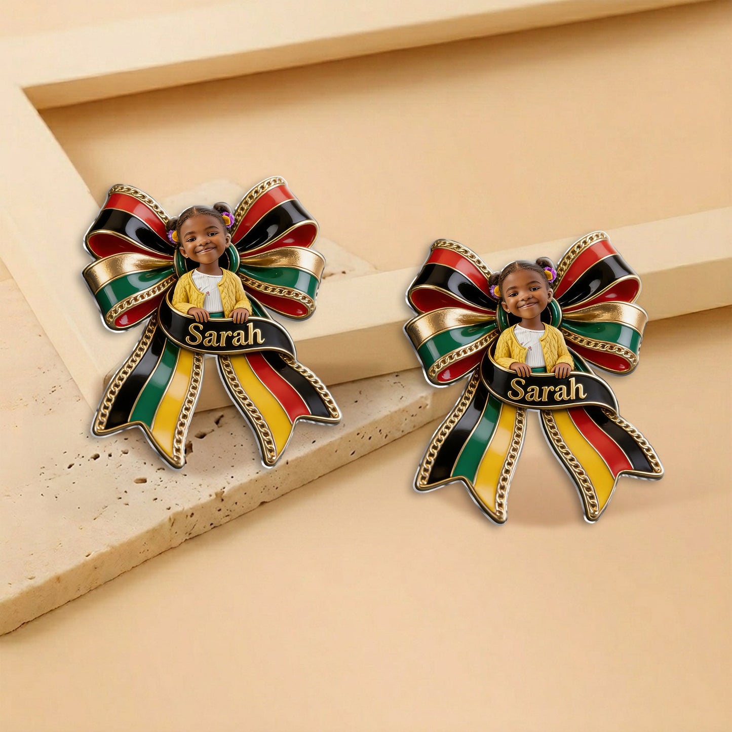 Celebrating Freedom 1865 - Personalized Juneteenth 3D Embossed Enamel Pin