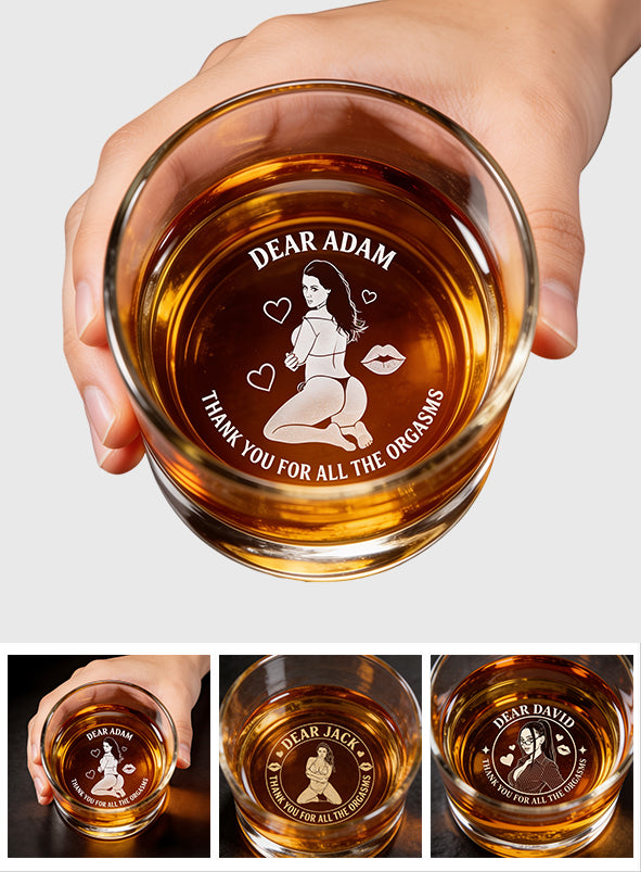 Funny Gift For Him/ Boyfriend/ Husband... - Personalized Spicy Couple Engraved Whiskey Glass