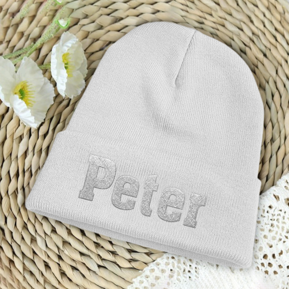Custom Name - Personalized Uncle Embroidered Beanie