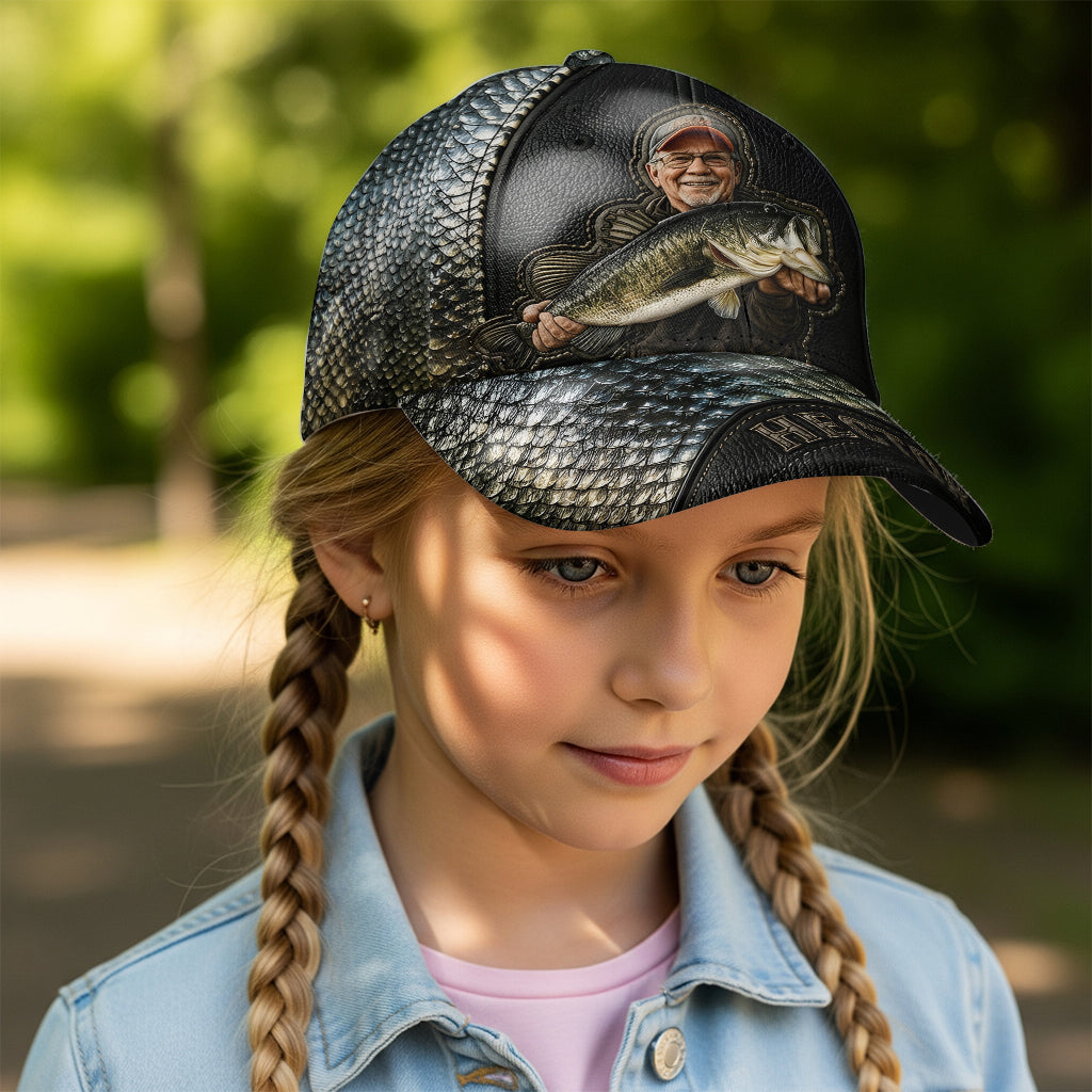 Custom Any Photo Love Fishing - Personalized Fishing Classic Cap
