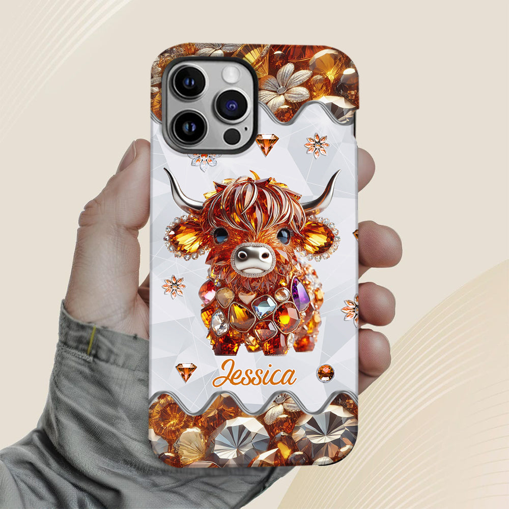 Just A Girl Who Loves Highland Cows - Personalized Full Print Phone Case