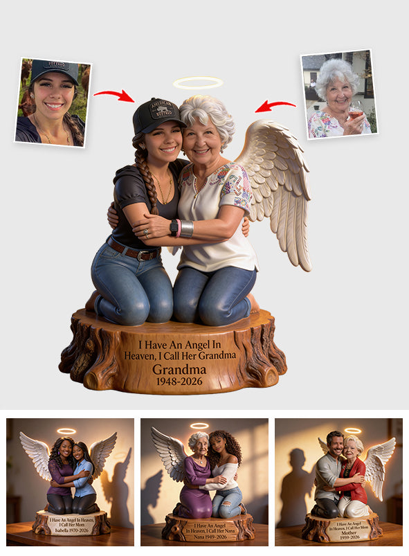 I Have An Angel In Heaven - Personalized Memorial Acrylic LED Night Light