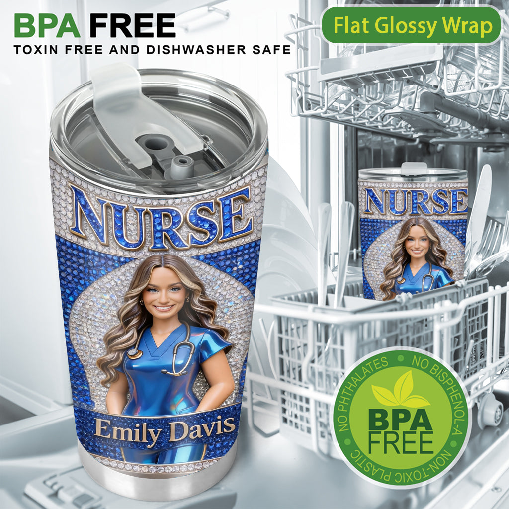 Any Title, Any Photo - Personalized Nurse Tumbler