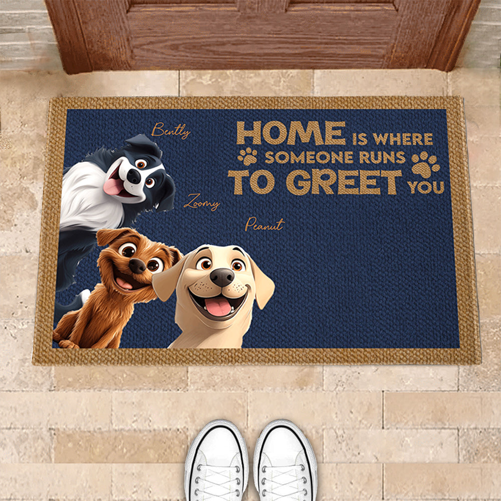 Personalized Dog Doormat - Custom Welcome Mat for Pet Owners