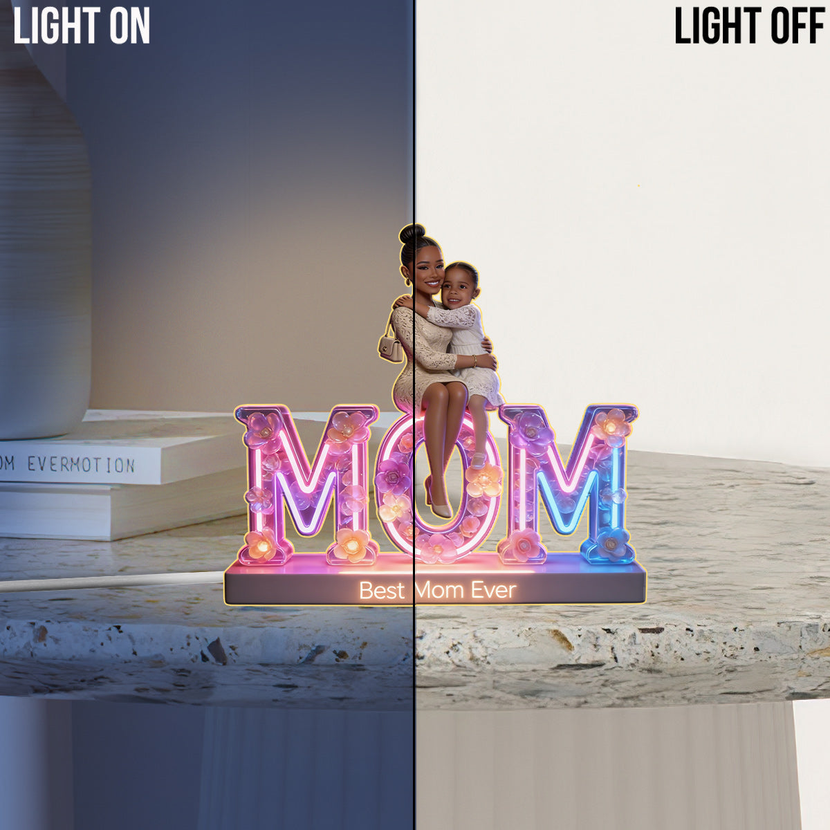 Custom Any Photo - Personalized Mother Acrylic LED Night Light
