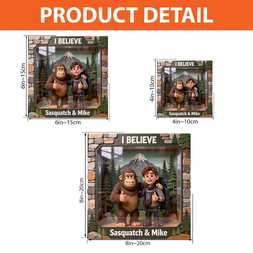 I Believe, Custom From Any Photo - Personalized Hiking Custom Shaped Acrylic Plaque