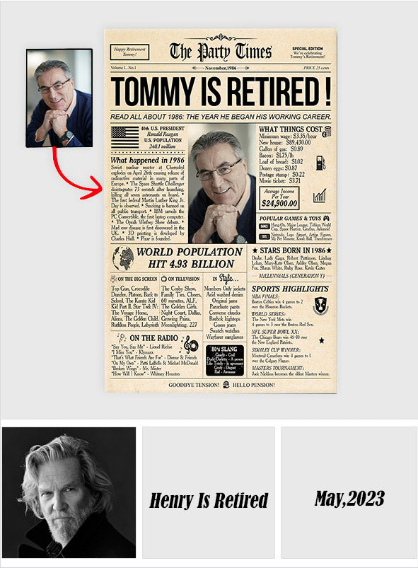 He Is Retired - Personalized Retired Canvas And Poster