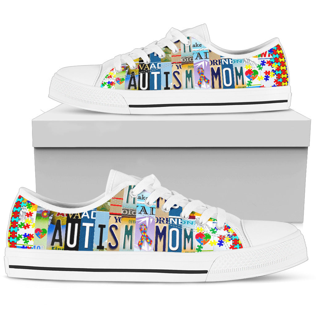 Autism Mom - Autism Awareness Low Top Shoes 0921