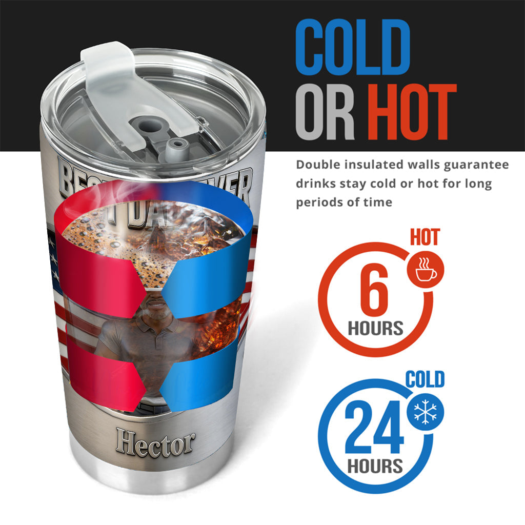 Custom Any Photo, Best Gift For Dad & Grandpa - Personalized Father Tumbler