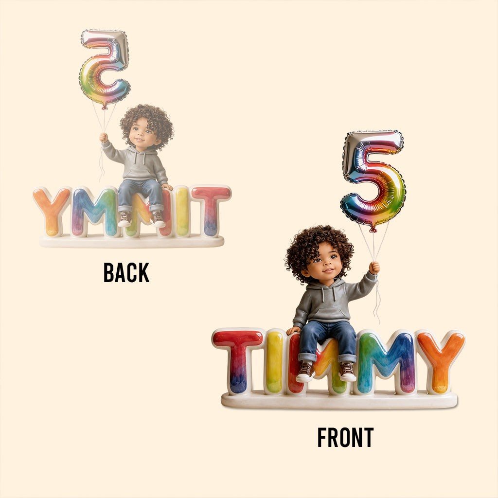 Birth Day Gift For Kids - Personalized Birthday Custom Shaped Acrylic Plaque