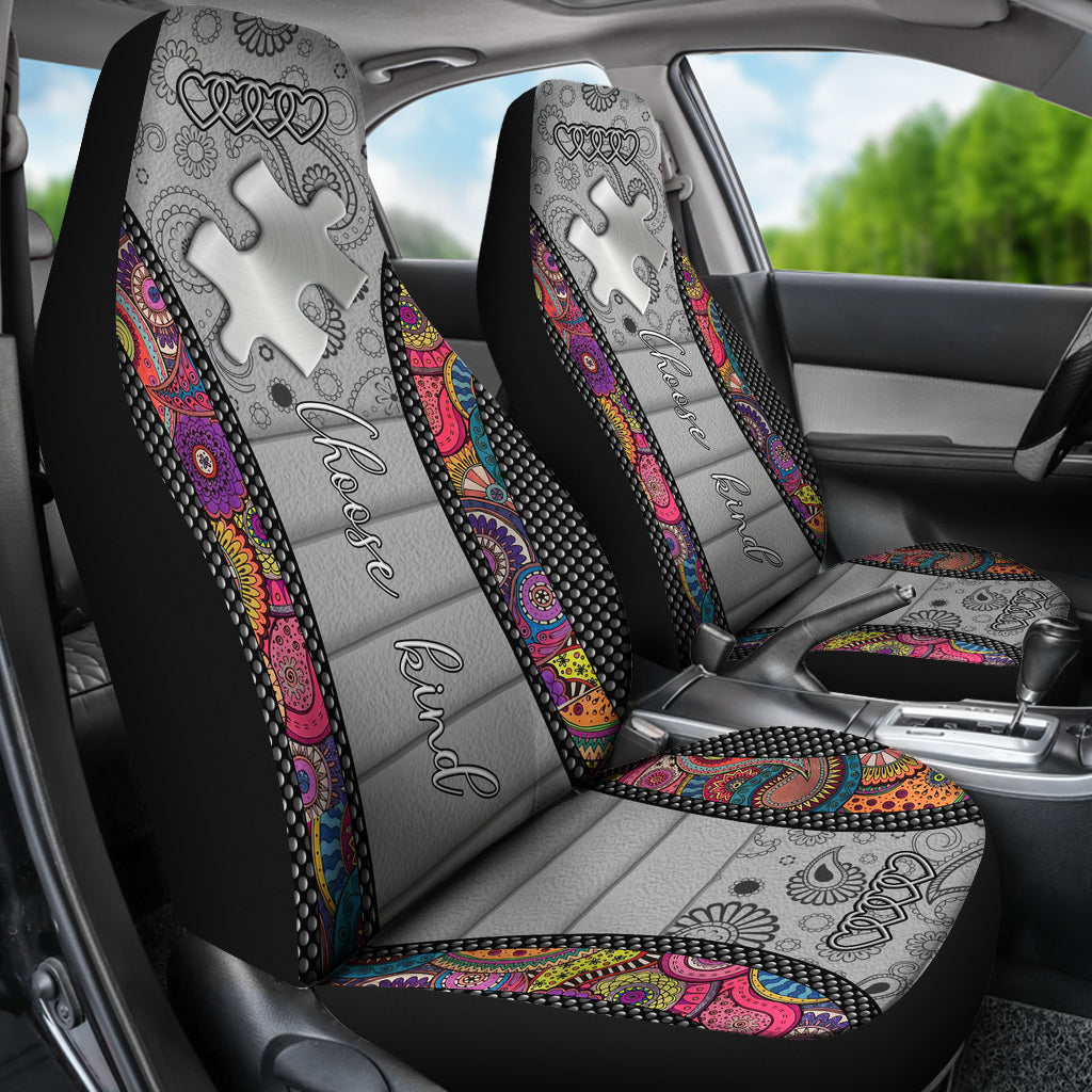 Choose Kind Autism Awareness Seat Covers 0622