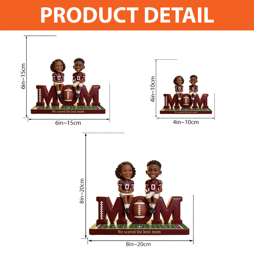 Football Mom Gift Idea - Personalized Football Custom Shaped Acrylic Plaque