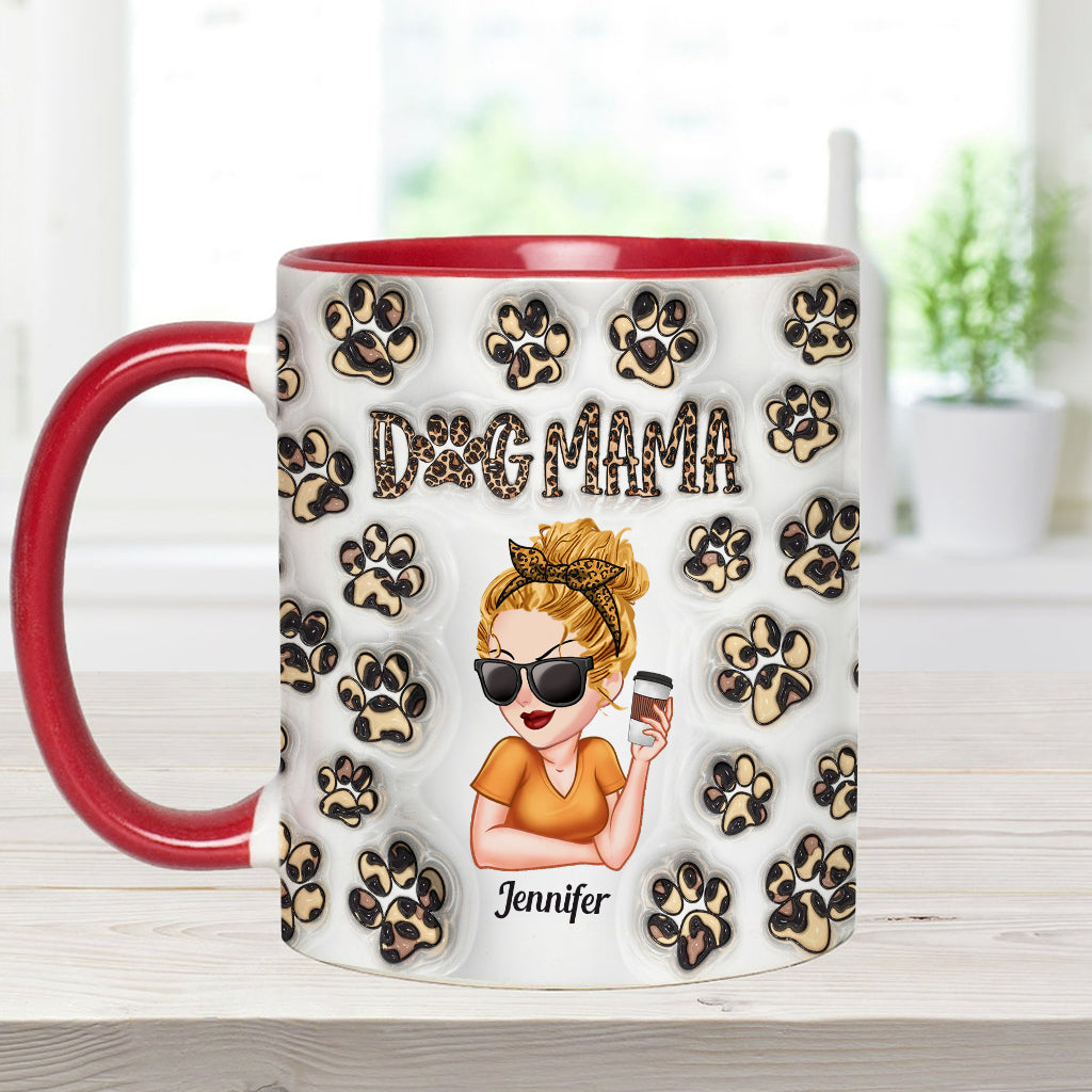 Baby Highland Cow Western Style - Personalized Dog Accent Mug