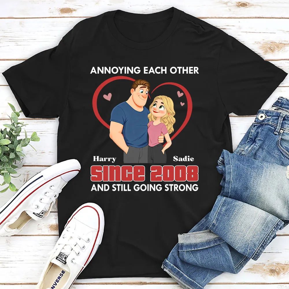 Annoying Each Other Forever Classic Tee, Personalized Cute Couple Shirt, Sweet Funny Gift for Husband or Wife