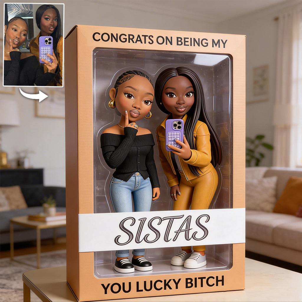Congrats On Being My Sister - Personalized Sister Custom Shaped Acrylic Plaque