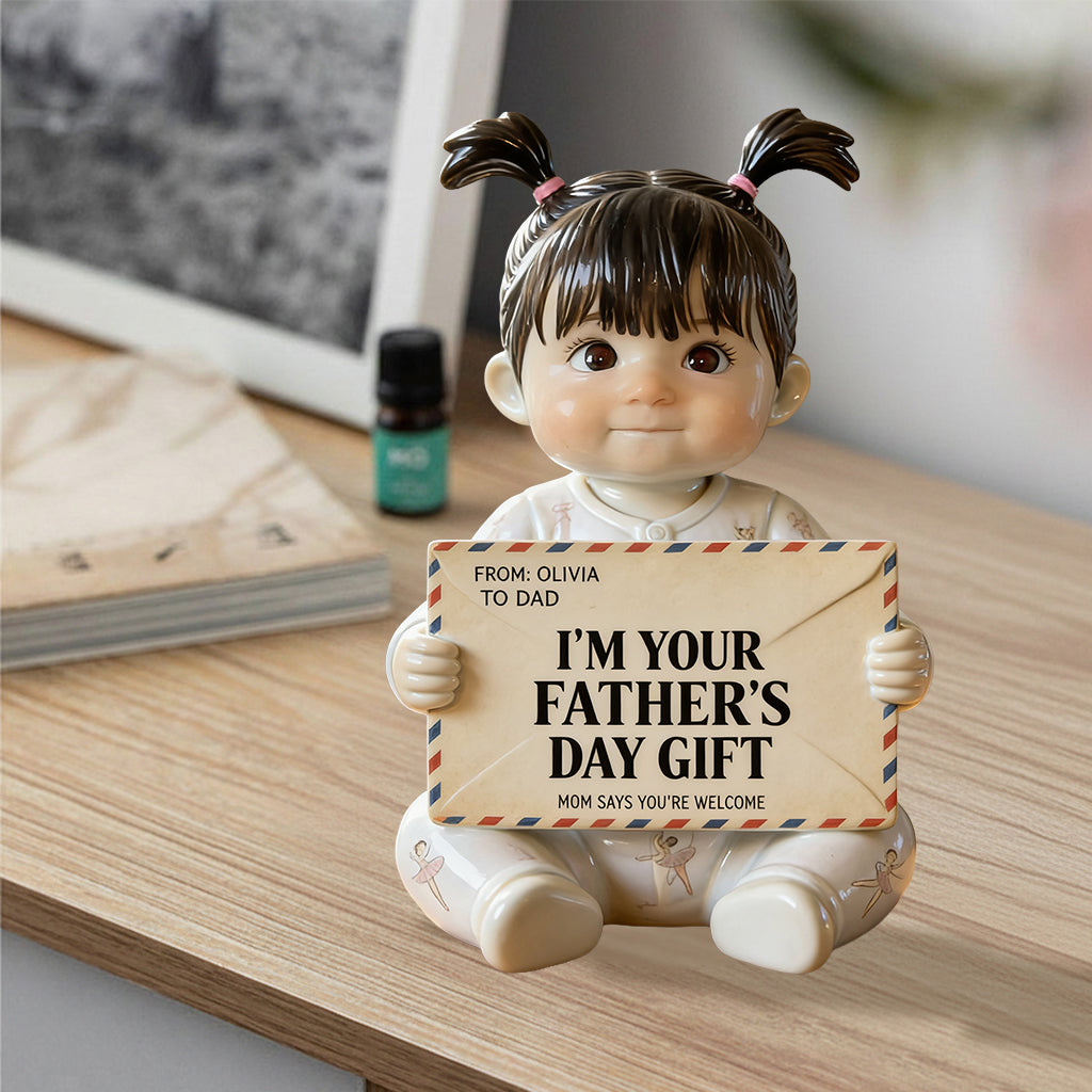 Funny Letter For Dad - Personalized Father Premium 3D Figurine