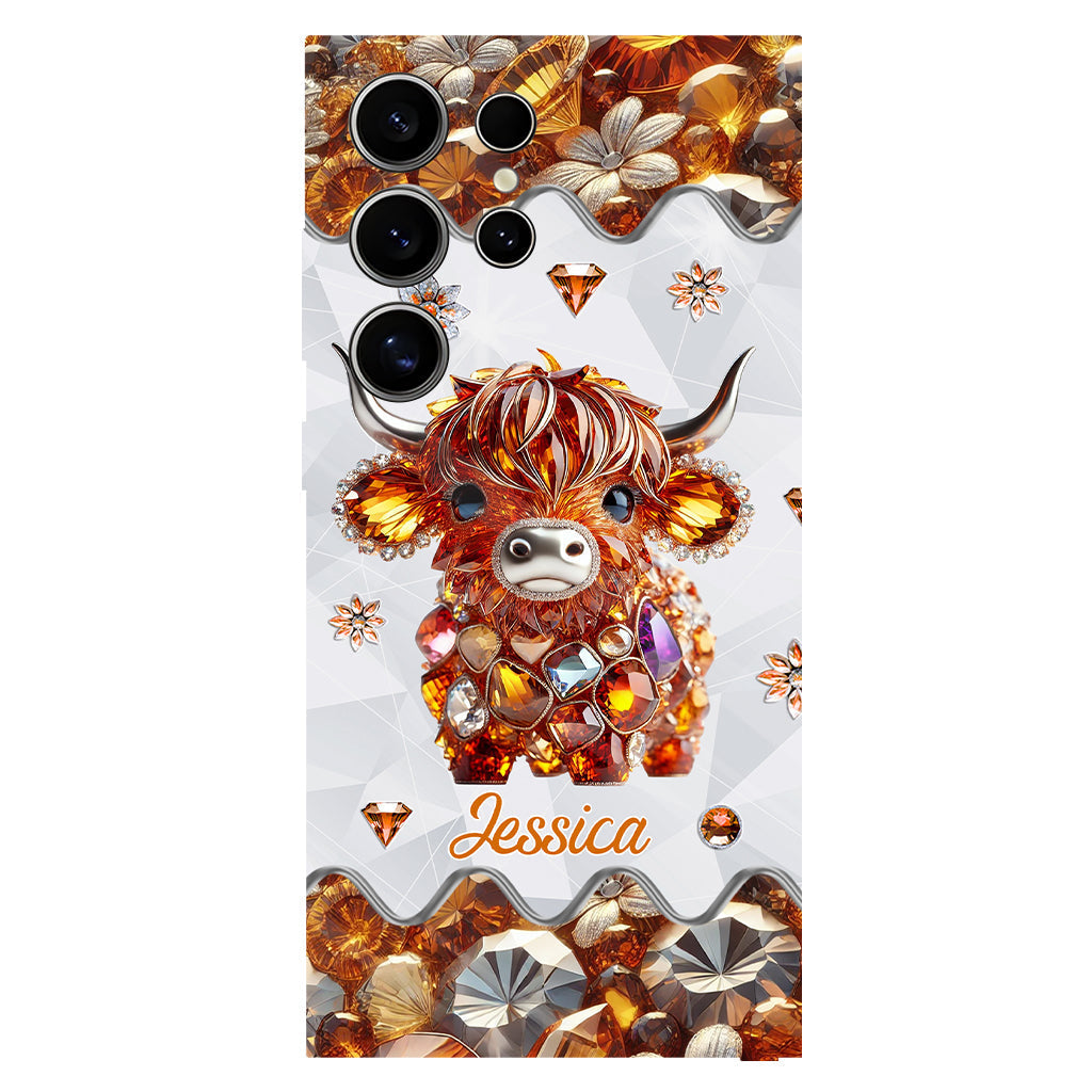 Just A Girl Who Loves Highland Cows - Personalized Full Print Phone Case