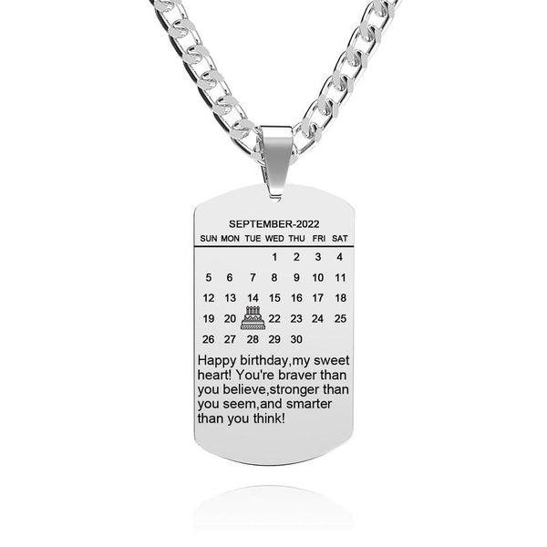 Happy Birthday - Personalized Photo Necklace