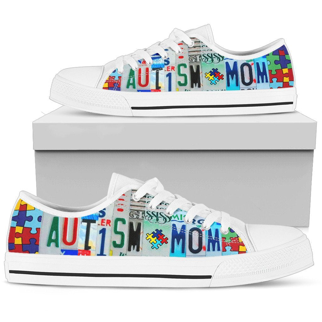 Autism Mom - Autism Awareness Low Top Shoes 0921