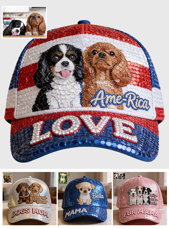 I Love My Dogs - Personalized Dog Classic Cap