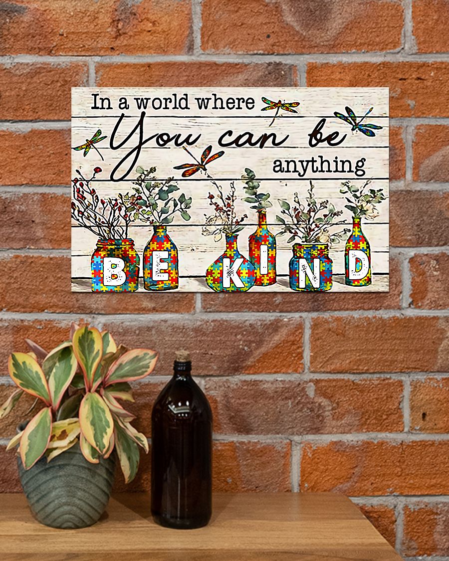 In A World Where You Can Be Anything - Autism Awareness Poster 0921