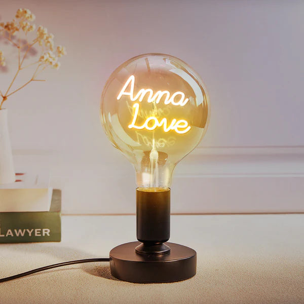 Any Name Light Bulbs - Personalized Any Name Light Bulbs Lamp