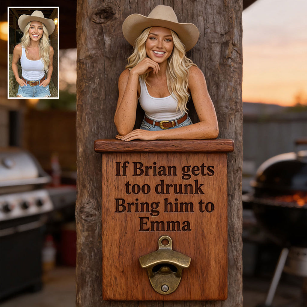 Last Call Landing - Personalized Couple Wall Bottle Opener