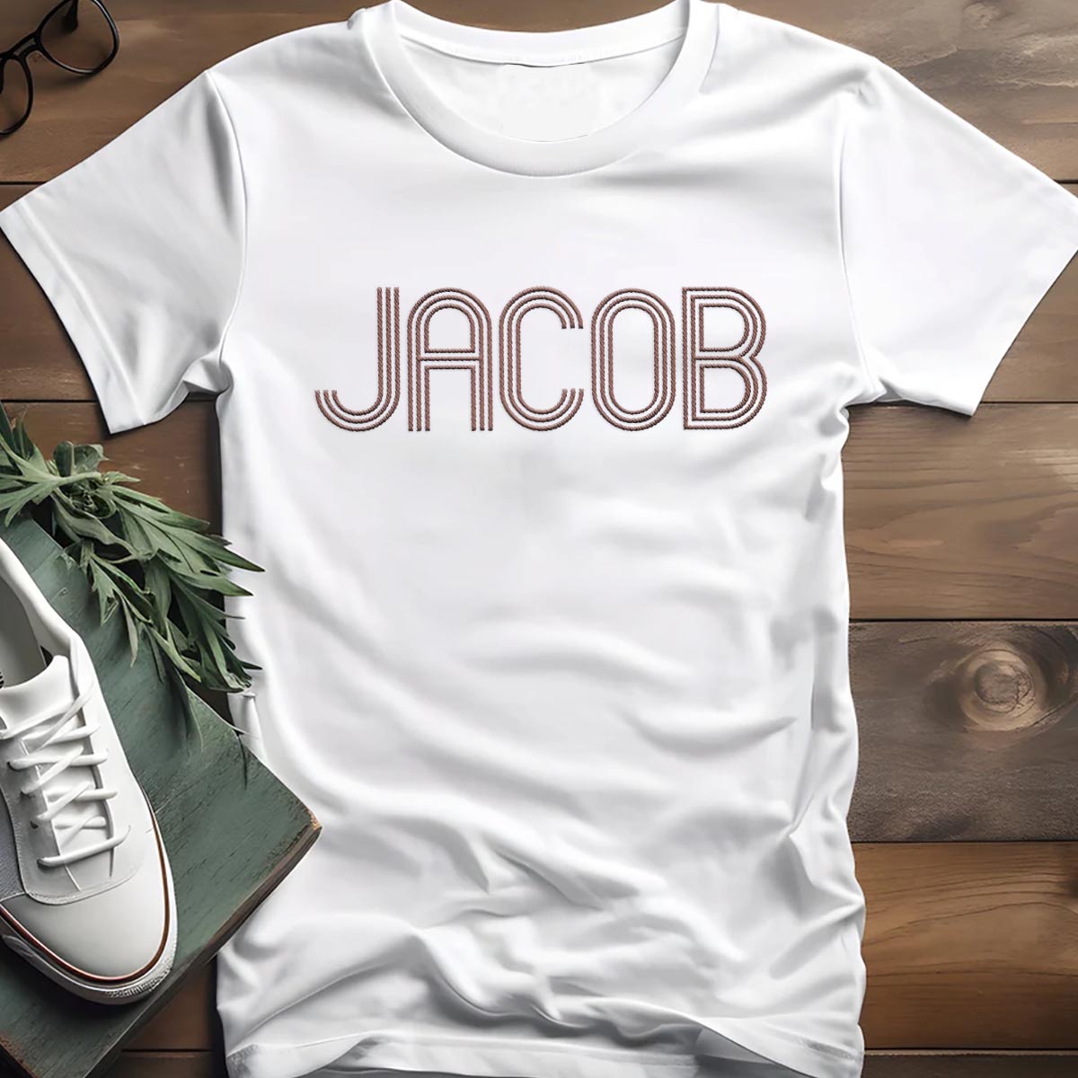 Custom Name - Personalized Son Embroidered T-shirt