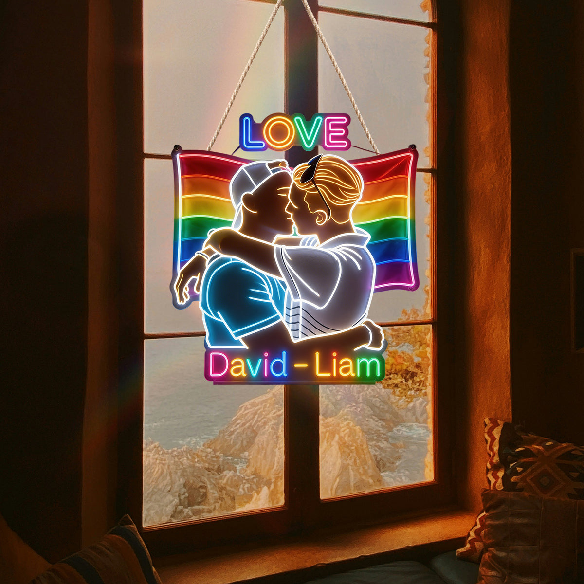 Love - Personalized LGBT Support LED Light Acrylic Sign
