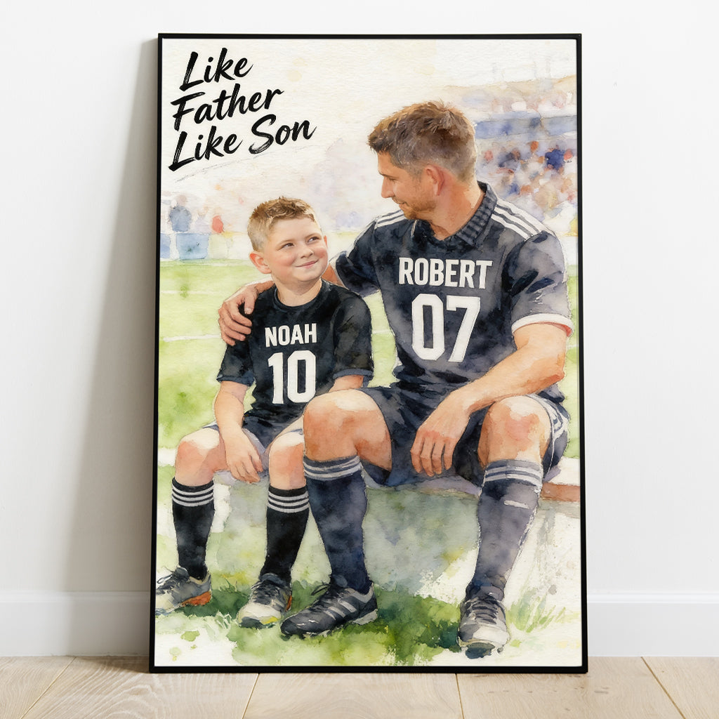 Custom Sport - Personalized Father Canvas And Poster